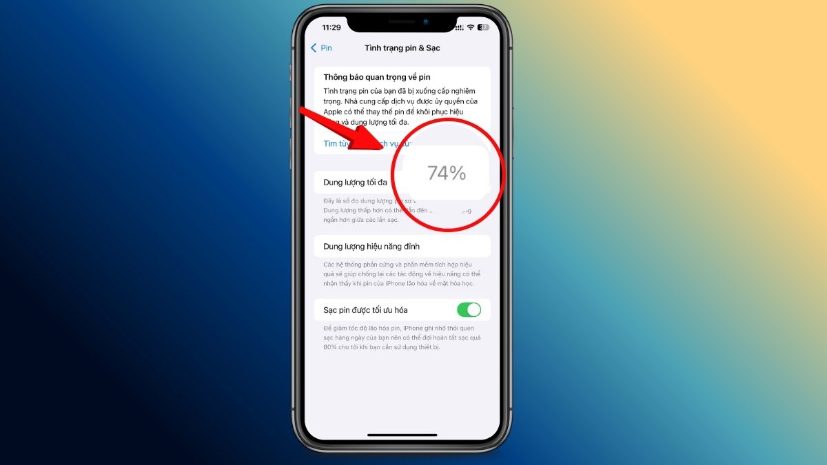Pin iPhone dưới 80% cho thấy viên pin đã bị chai đáng kể