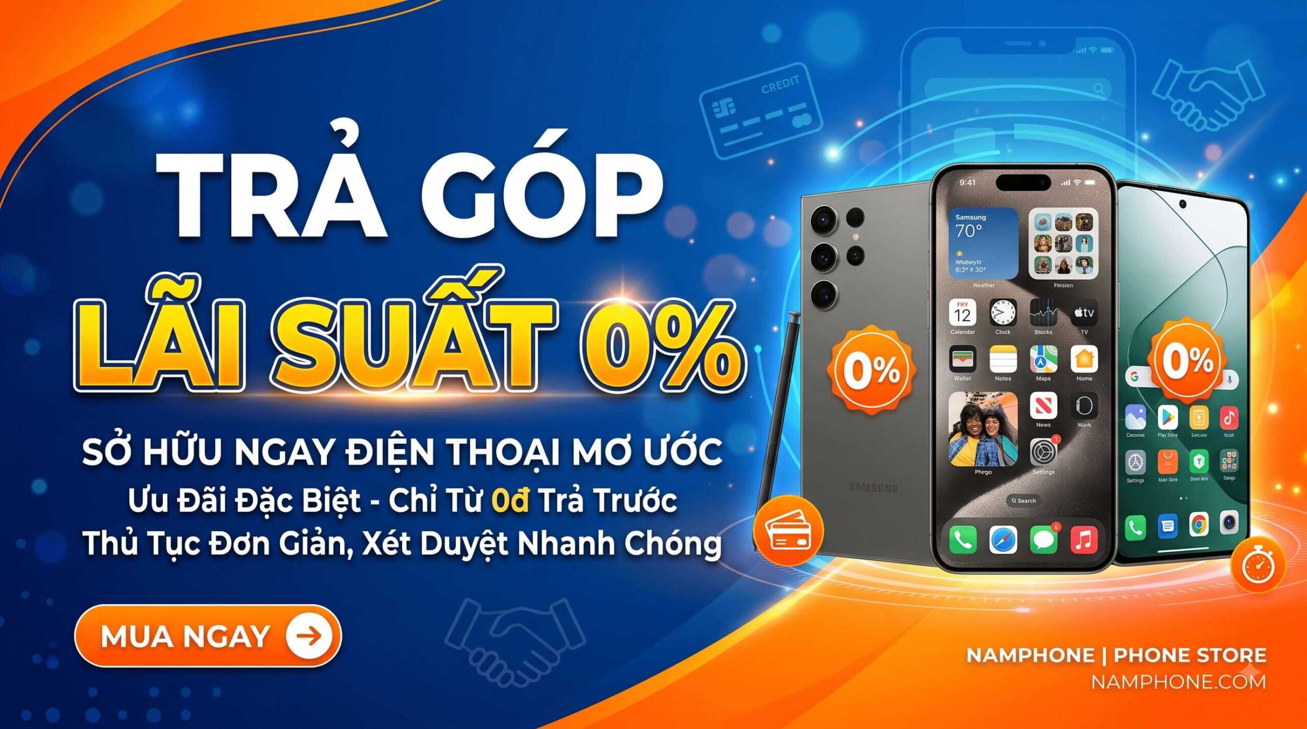 trả góp 0% tại Namphone