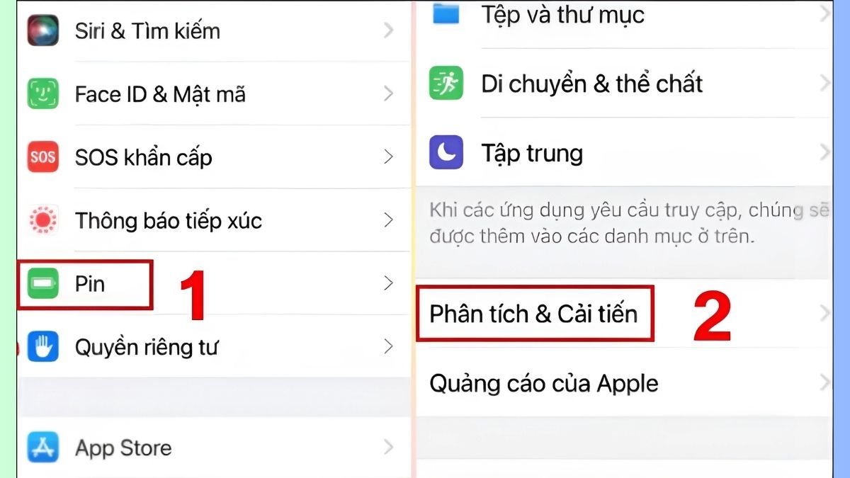 Cách kiểm tra pin iPhone đã thay bẵng Analytics Data bước 1