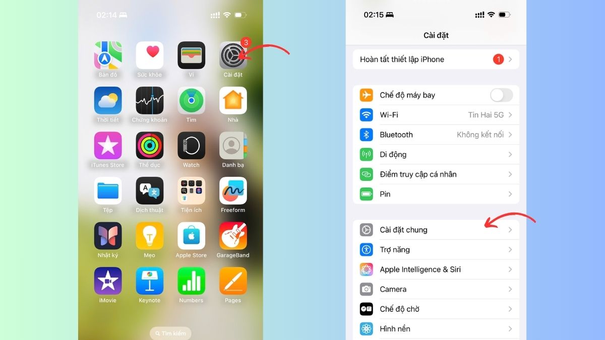 Cách khắc phục iPhone qua đêm bị tụt pin bằng cách tắt ứng dụng chạy ngầm - bước 1 Cách khắc phục iPhone qua đêm bị tụt pin bằng cách tắt ứng dụng chạy ngầm - bước 1