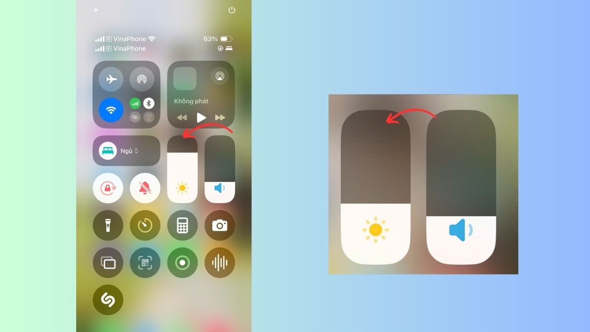 Cách khắc phục iPhone qua đêm bị tụt pin bằng cách giảm độ sáng màn hình Cách khắc phục iPhone qua đêm bị tụt pin bằng cách giảm độ sáng màn hình