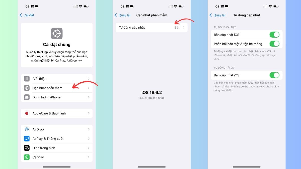 Cách khắc phục iPhone qua đêm bị tụt pin bằng cách cập nhật iOS - bước 2 Cách khắc phục iPhone qua đêm bị tụt pin bằng cách cập nhật iOS - bước 2
