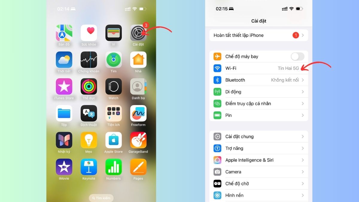 Cách khắc phục iPhone qua đêm bị tụt pin bằng cách tắt dữ liệu di động - bước 1 Cách khắc phục iPhone qua đêm bị tụt pin bằng cách tắt dữ liệu di động - bước 1